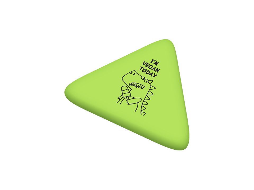 Ластик Berlingo "Dino", треугольный, термопластичная резина, 50*44*7мм
