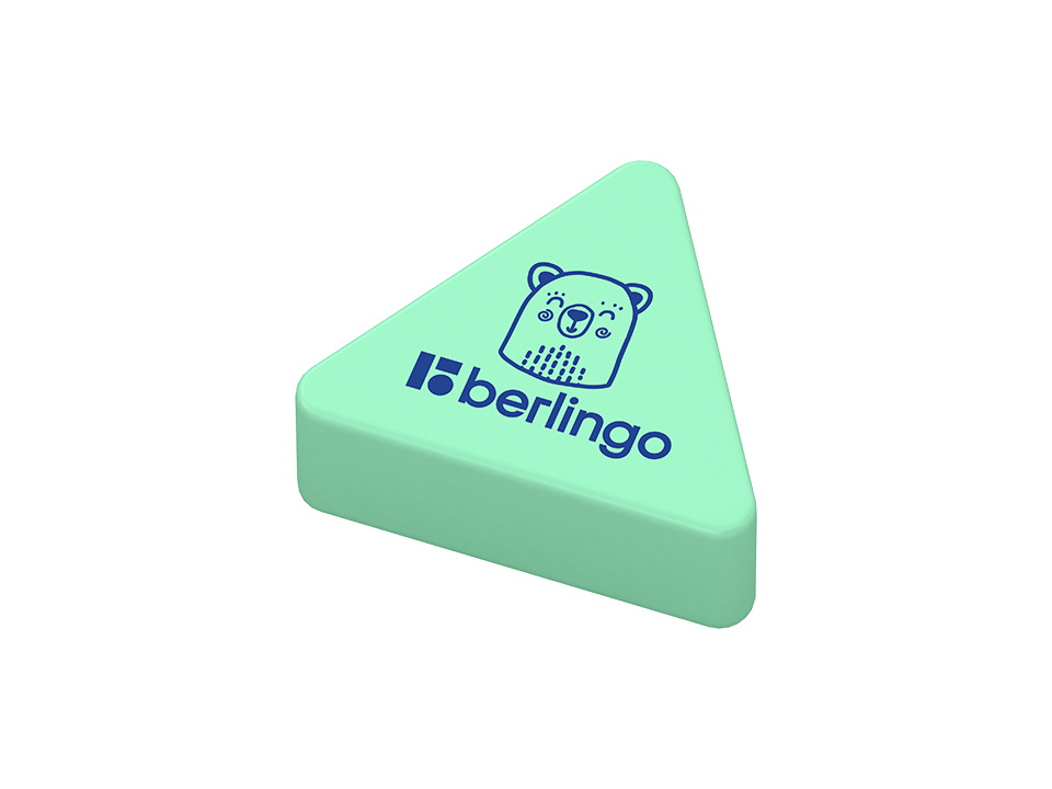 Ластик Berlingo "Zoo", треугольный, термопластичная резина, 28*24*10мм