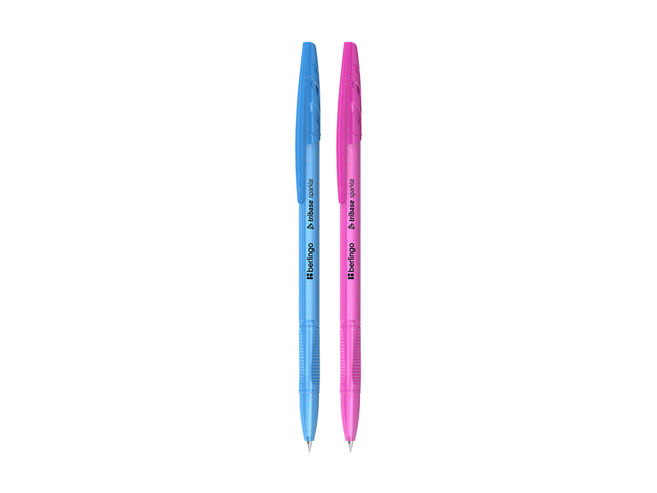Ручка шариковая Berlingo "Tribase Sparkle" синяя, 0,7мм