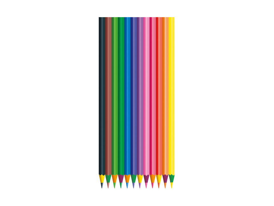Карандаши цветные пластиковые Berlingo "Цирк", 12цв., заточен., картон, европодвес