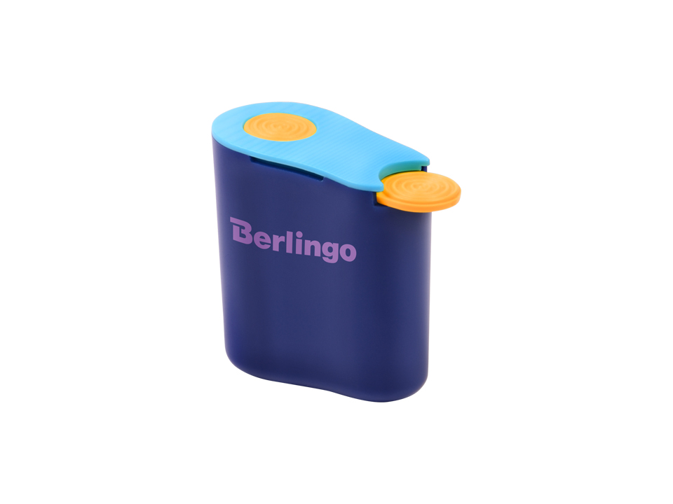 Точилка пластиковая Berlingo "Hybrid" 1 отверстие, контейнер, ассорти