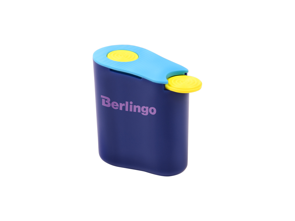 Точилка пластиковая Berlingo "Hybrid" 1 отверстие, контейнер, ассорти