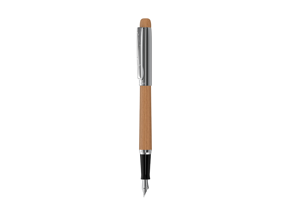 Ручка перьевая подарочная Berlingo "Nature" черная, 0,8мм, дуб