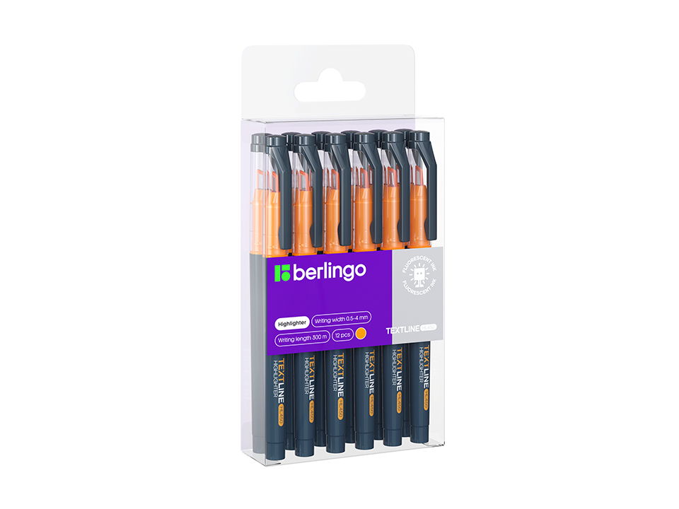 Текстовыделитель Berlingo "Textline HL450" оранжевый 0,5-4мм