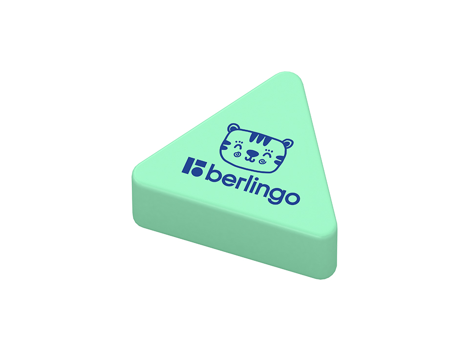 Ластик Berlingo "Zoo", треугольный, термопластичная резина, 28*24*10мм