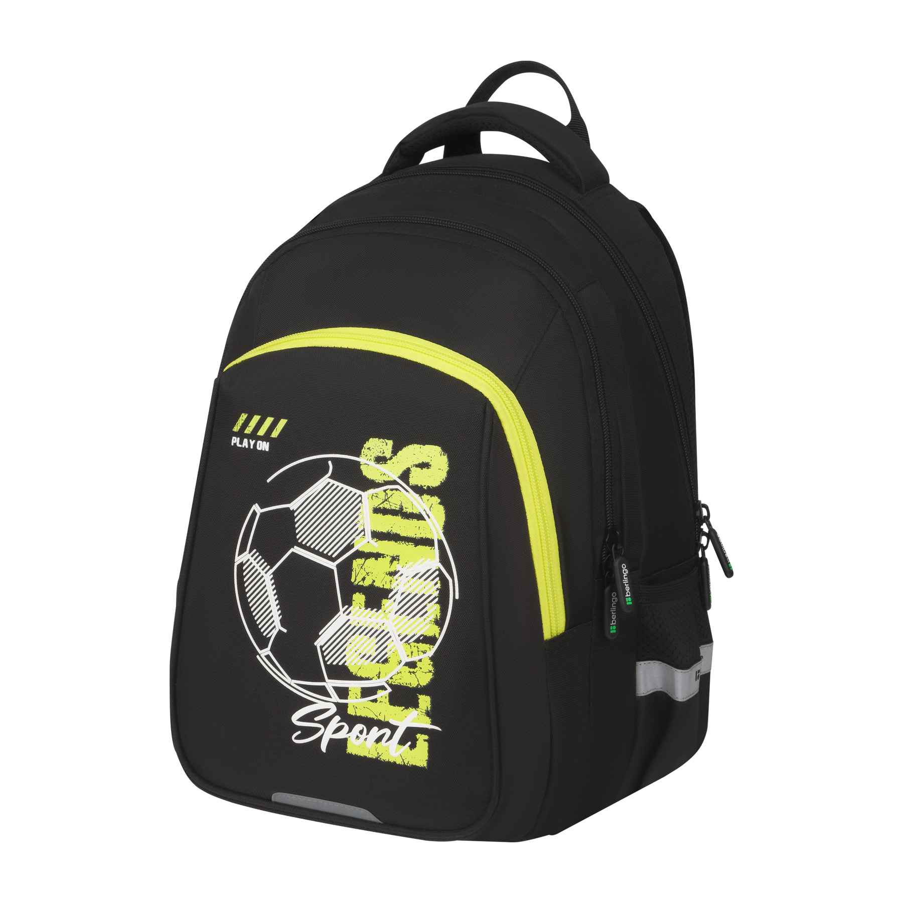 Рюкзак Berlingo Comfort "Go" 38*27*18см, 3 отделения, 2 кармана, эргономичная спинка