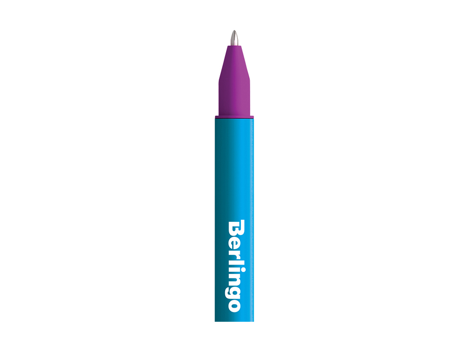 Ручка гелевая Berlingo "Color Stick" черная, 0,5мм, корпус ассорти