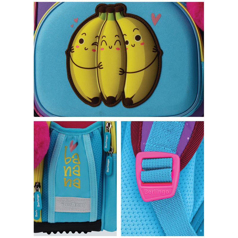 Ранец Berlingo Profi "Bananas" 36*28*14см, 2 отделения, 4 кармана, анатомическая спинка