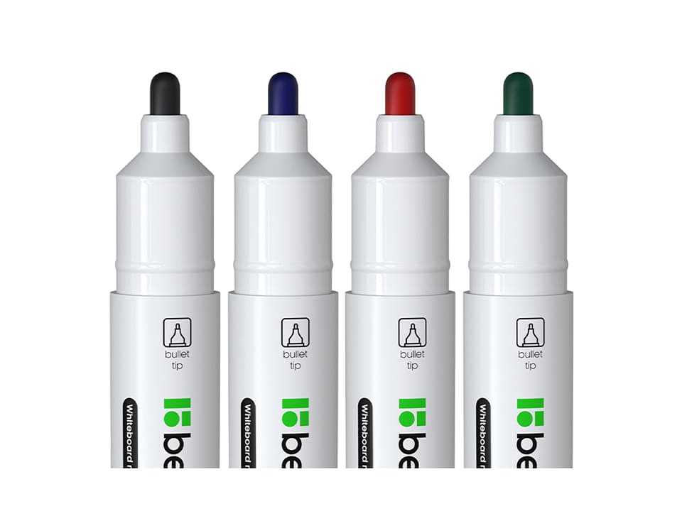 Набор маркеров для белых досок Berlingo "Uniline WB200" 04цв., пулевидный, 2мм, блистер