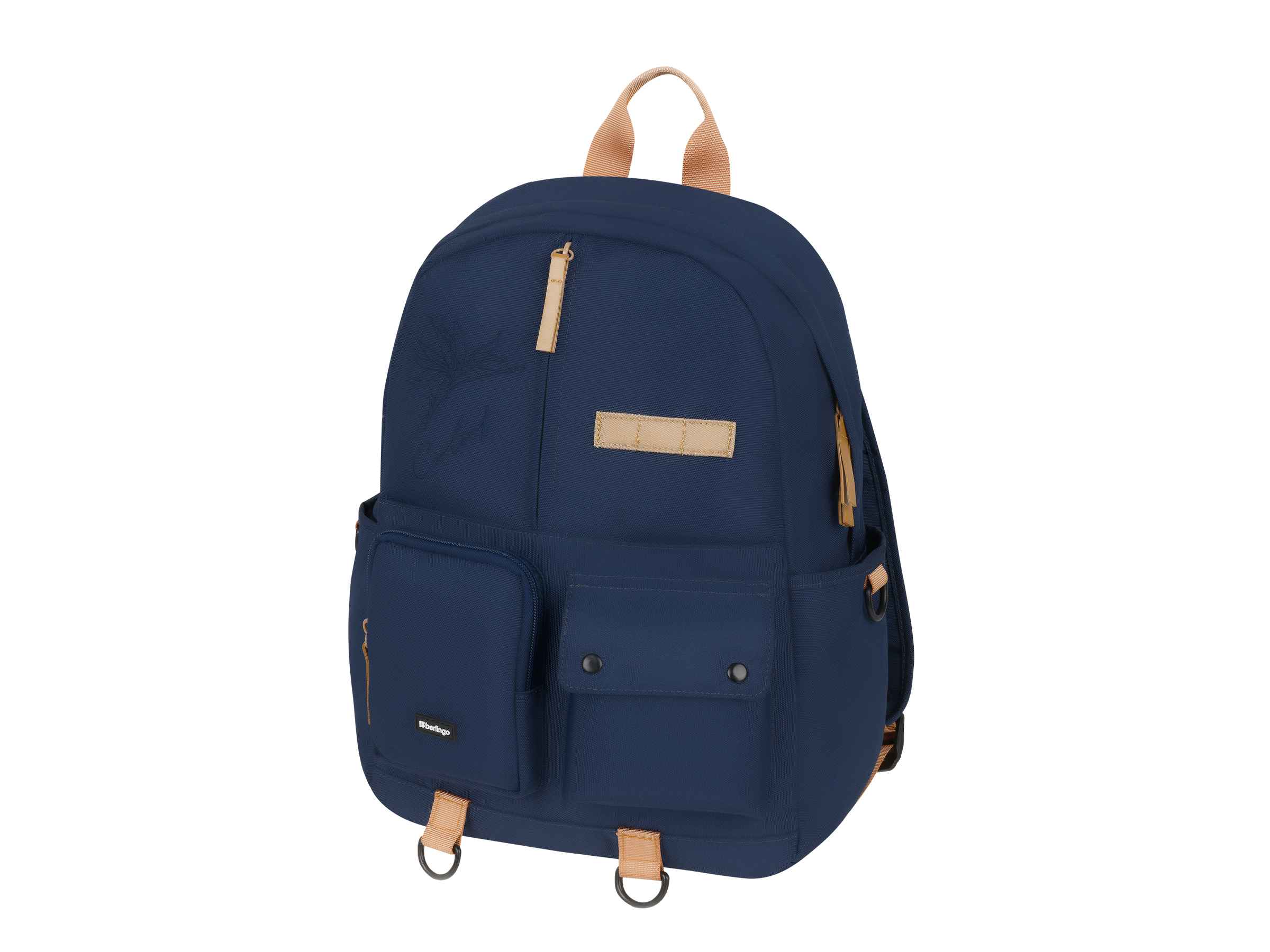 Рюкзак Berlingo Urban "Leaf" 40,5*30*13,5см, 1 отделение, 6 карманов, уплотненная спинка