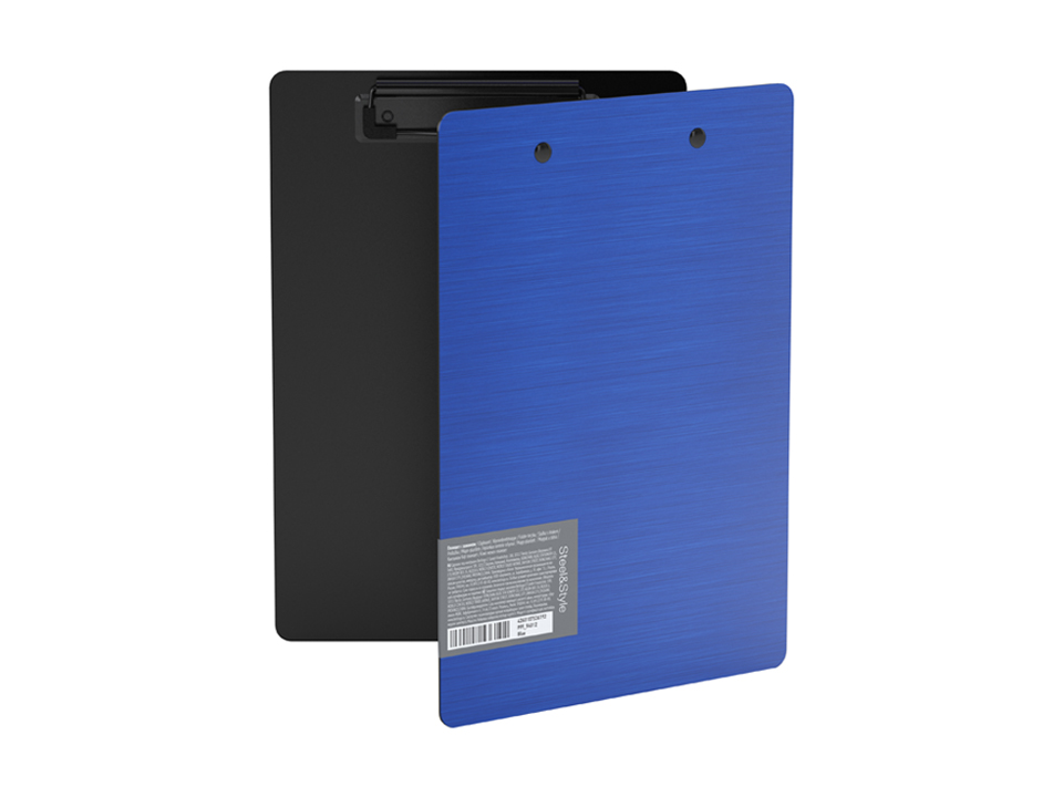 Планшет с зажимом Berlingo "Steel&Style" А5+, 2500мкм, пластик (полифом), синий