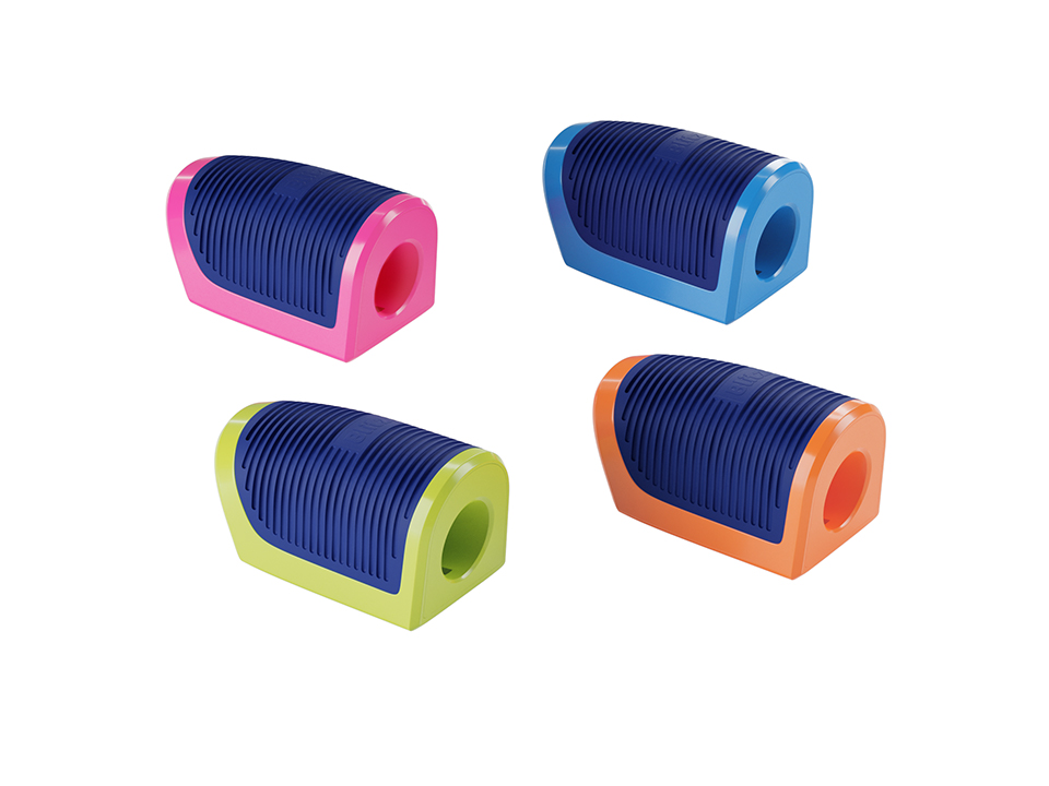 Точилка пластиковая Berlingo "Blitz" 1 отверстие, ассорти, дисплей