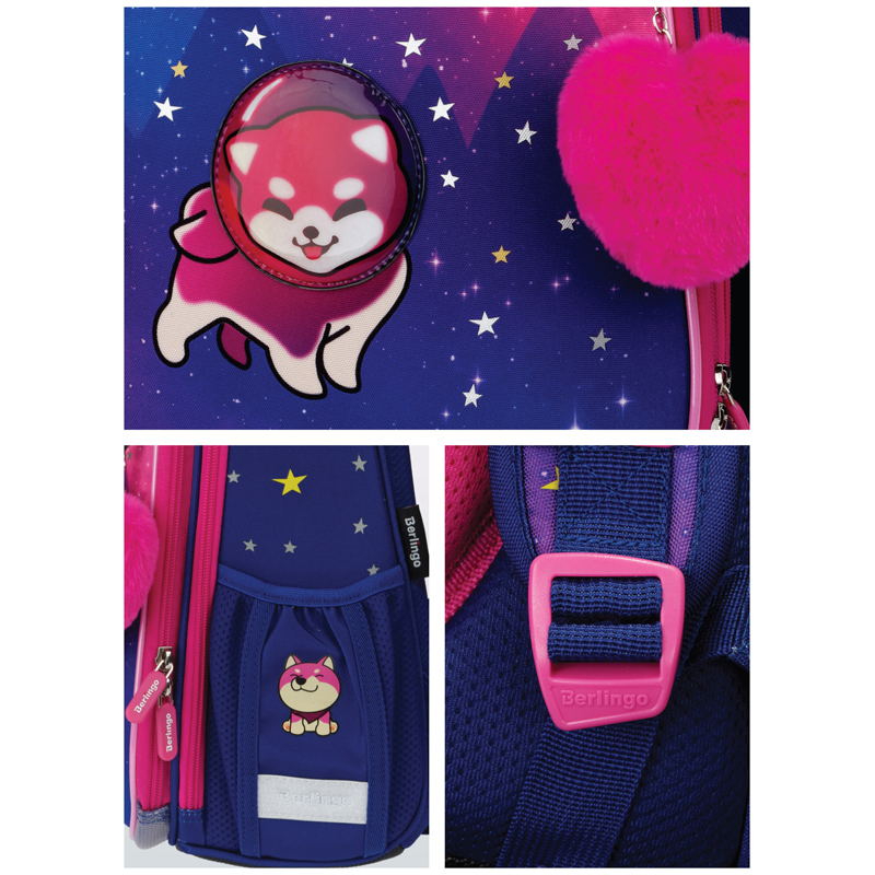 Ранец Berlingo Expert "Akita boy" 37*28*16см, 2 отделения, 2 кармана, анатомическая спинка