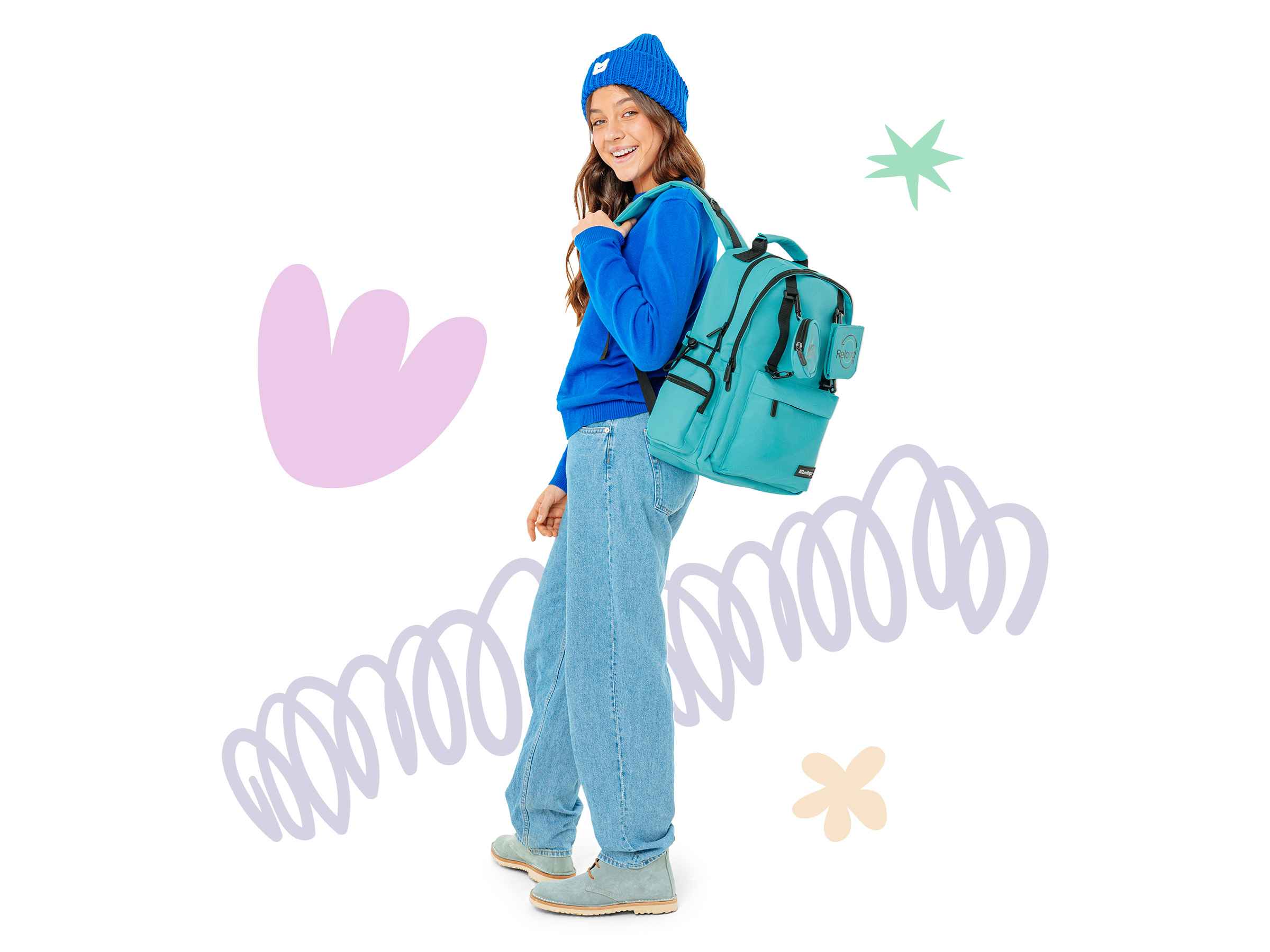 Рюкзак Berlingo Urban "Sky" 41*29*13см, 2 отделения, 7 карманов, уплотненная спинка