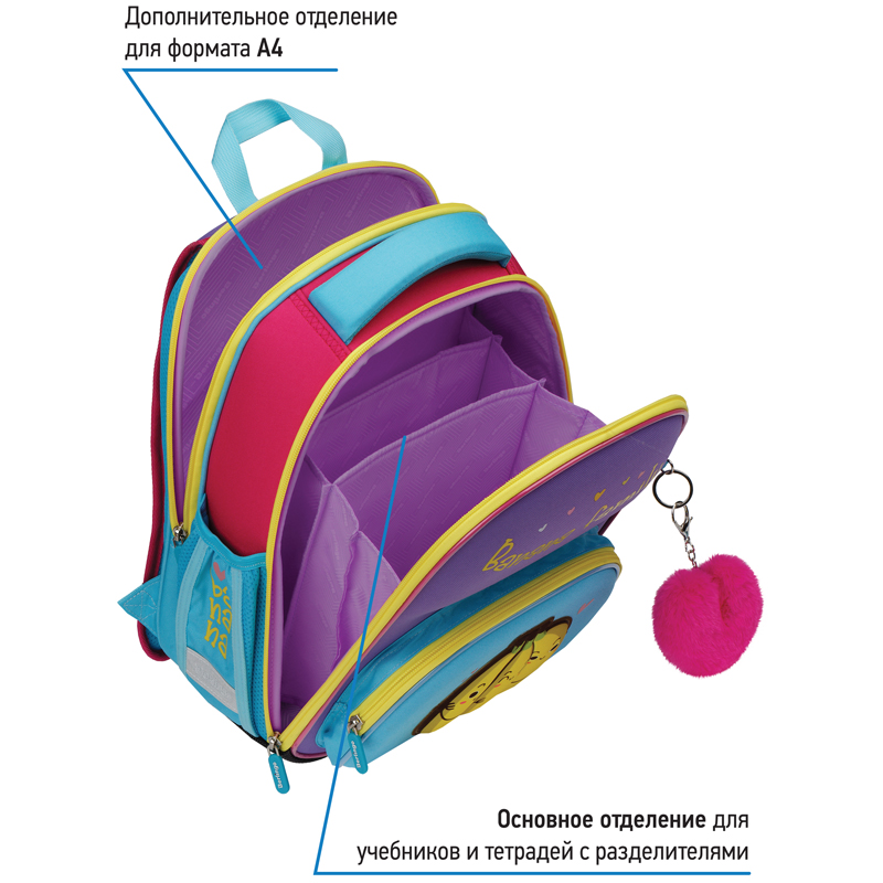 Ранец Berlingo Profi "Bananas" 36*28*14см, 2 отделения, 4 кармана, анатомическая спинка