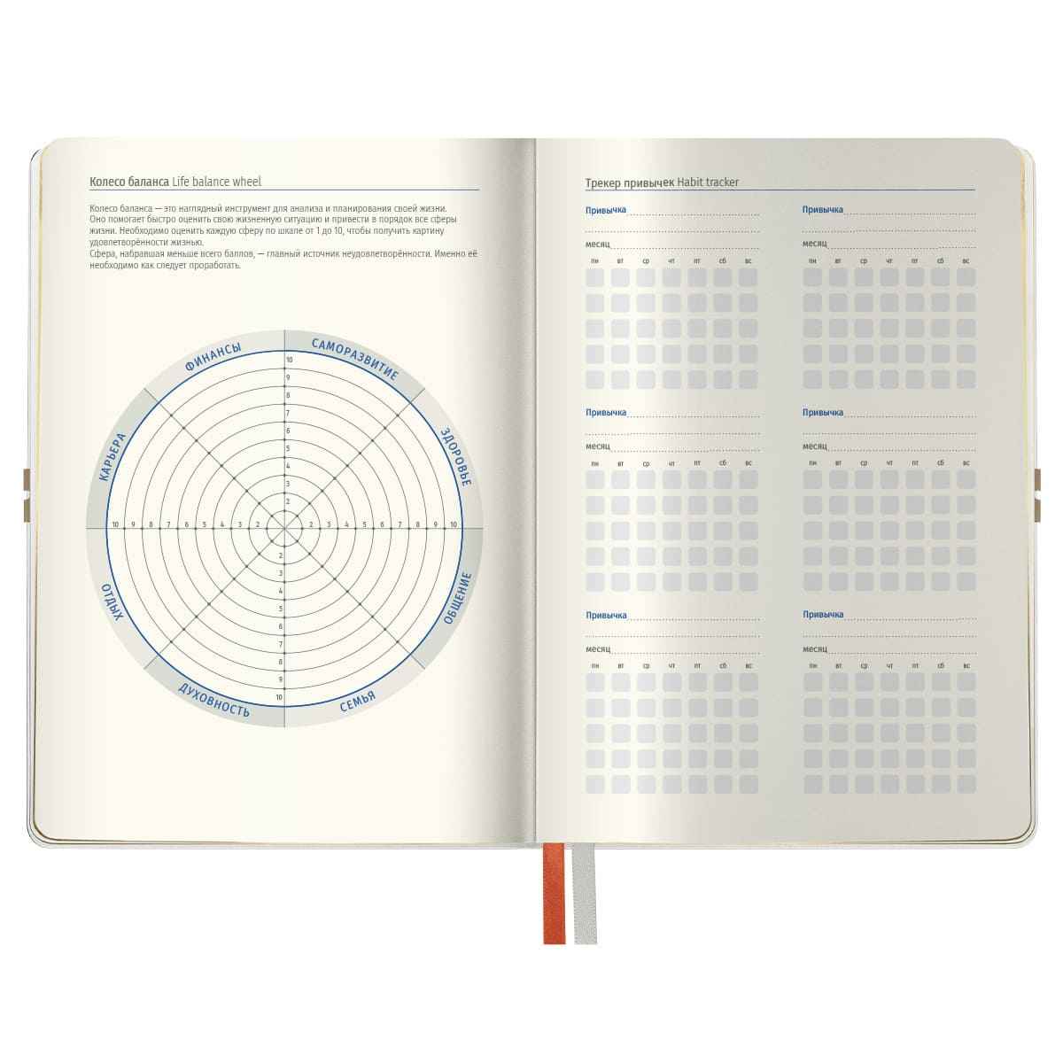 Ежедневник недатированный, А5, 136л., кожзам, Berlingo "Casual Gold", с резинкой, белый, золотой срез