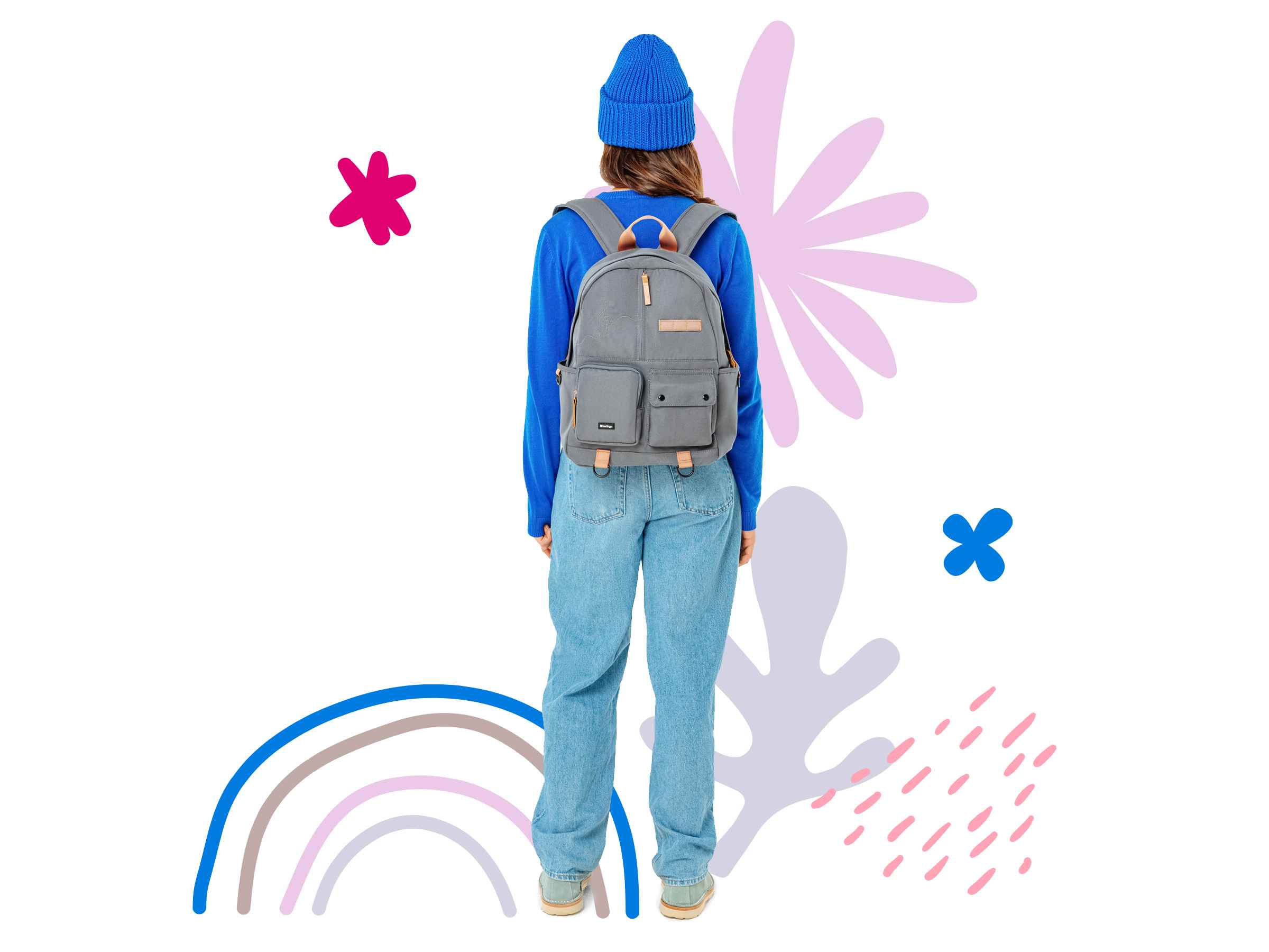 Рюкзак Berlingo Urban "Music" 40,5*30*13,5см, 1 отделение, 6 карманов, уплотненная спинка