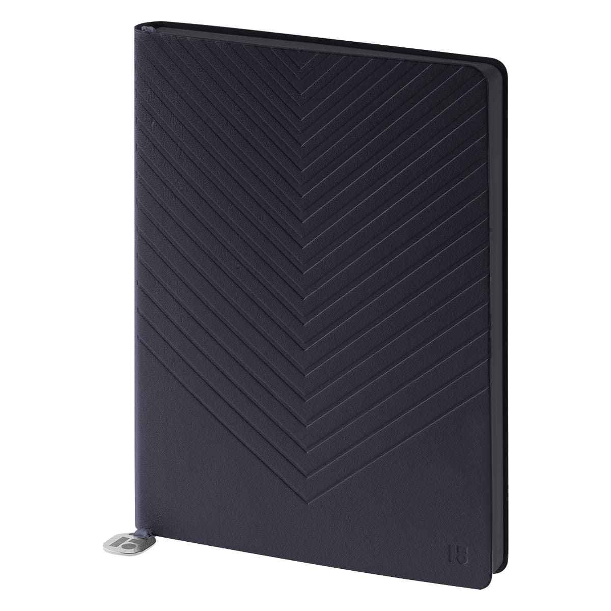 Ежедневник недатированный, А5, 136л., кожзам, Berlingo "Elegance", черный