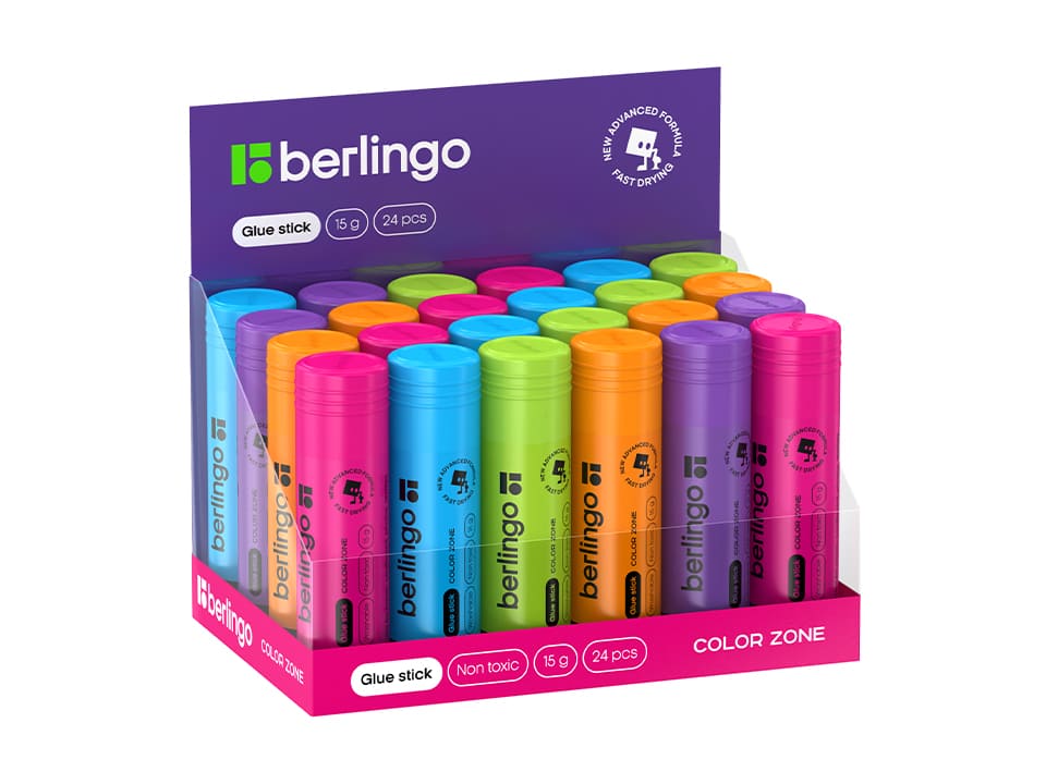 Клей-карандаш Berlingo "Color Zone", 15г, ПВП