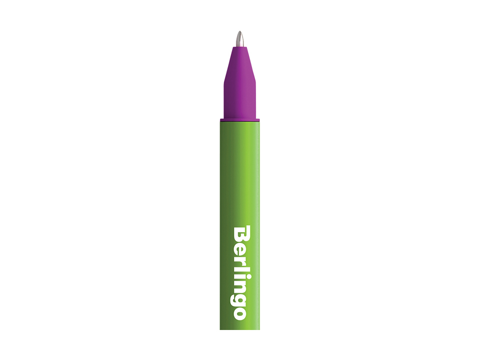 Ручка гелевая Berlingo "Color Stick" черная, 0,5мм, корпус ассорти