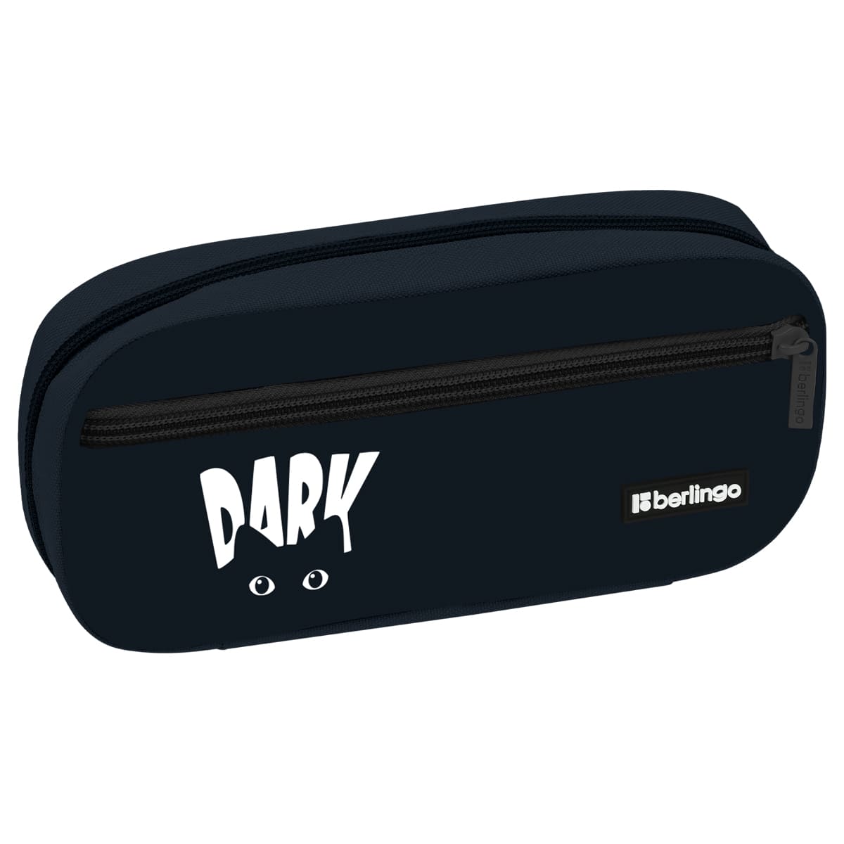 Пенал 1 отделение, 1 карман, 220*95*50 Berlingo "Dark", полиэстер, откидная планка