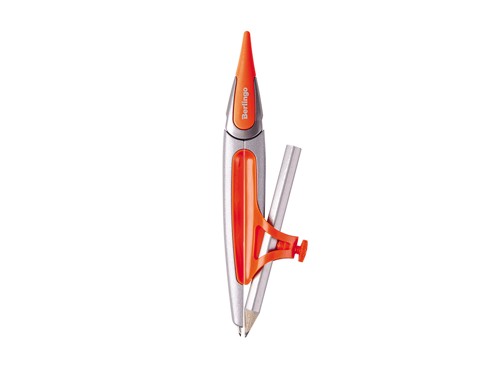 Циркуль Berlingo "Optimum+" металлический, с карандашом, 135мм, блистер