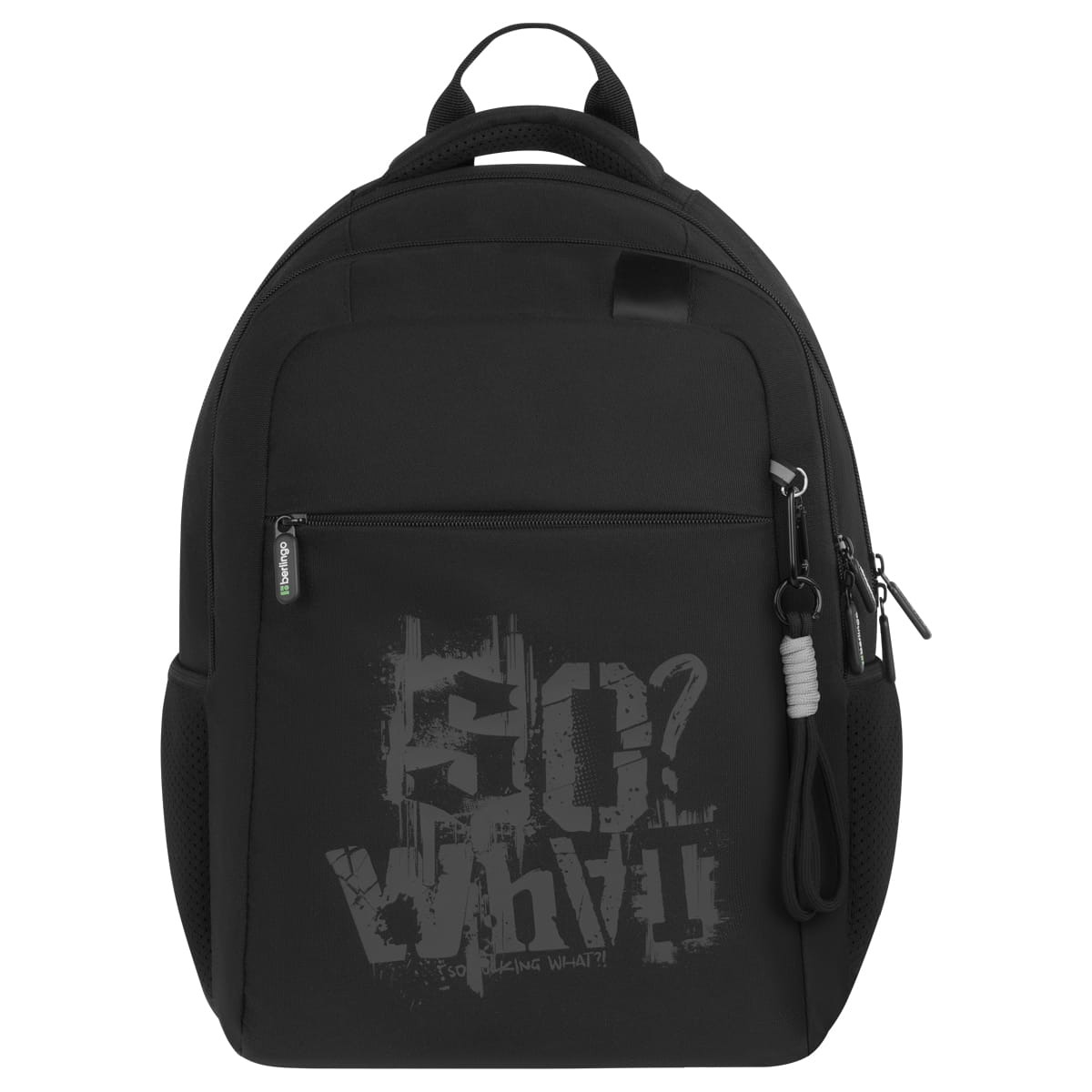Рюкзак Berlingo ErgoStyle "So what?" 39,5*28*15см, 2 отделения, 3 кармана, эргономичная спинка