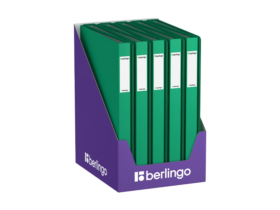 Папка с 40 вкладышами Berlingo "Soft Touch", 25мм, 700мкм, зеленая, с внутр. карманом