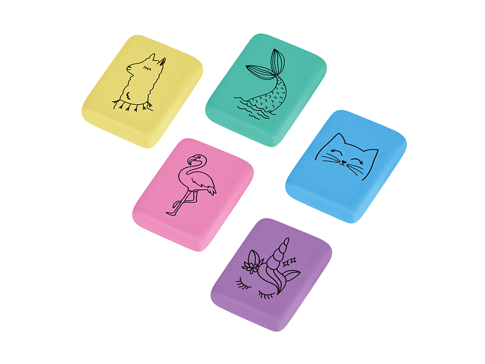 Ластик Berlingo "Fantasy", термопластичная резина, цвета ассорти, 31*23*7мм