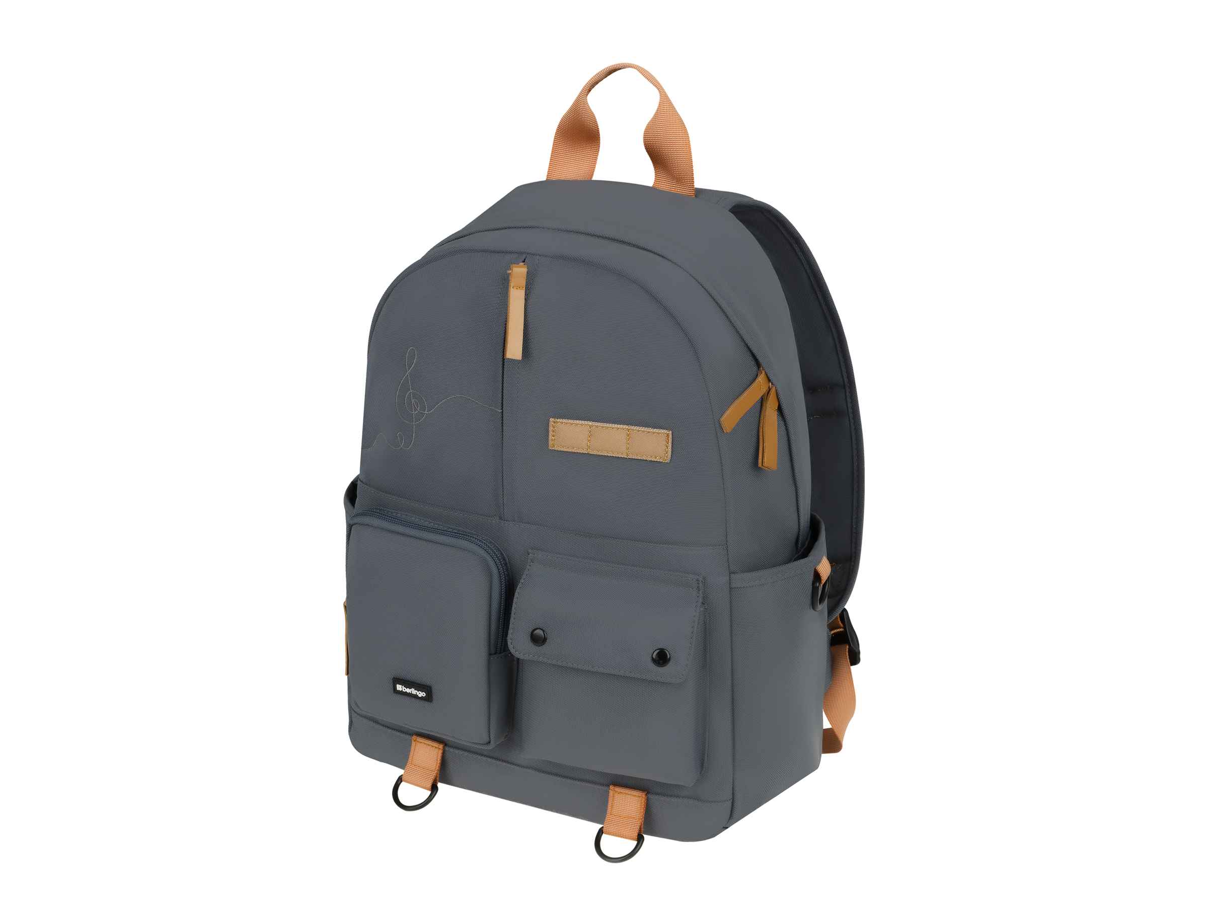 Рюкзак Berlingo Urban "Music" 40,5*30*13,5см, 1 отделение, 6 карманов, уплотненная спинка