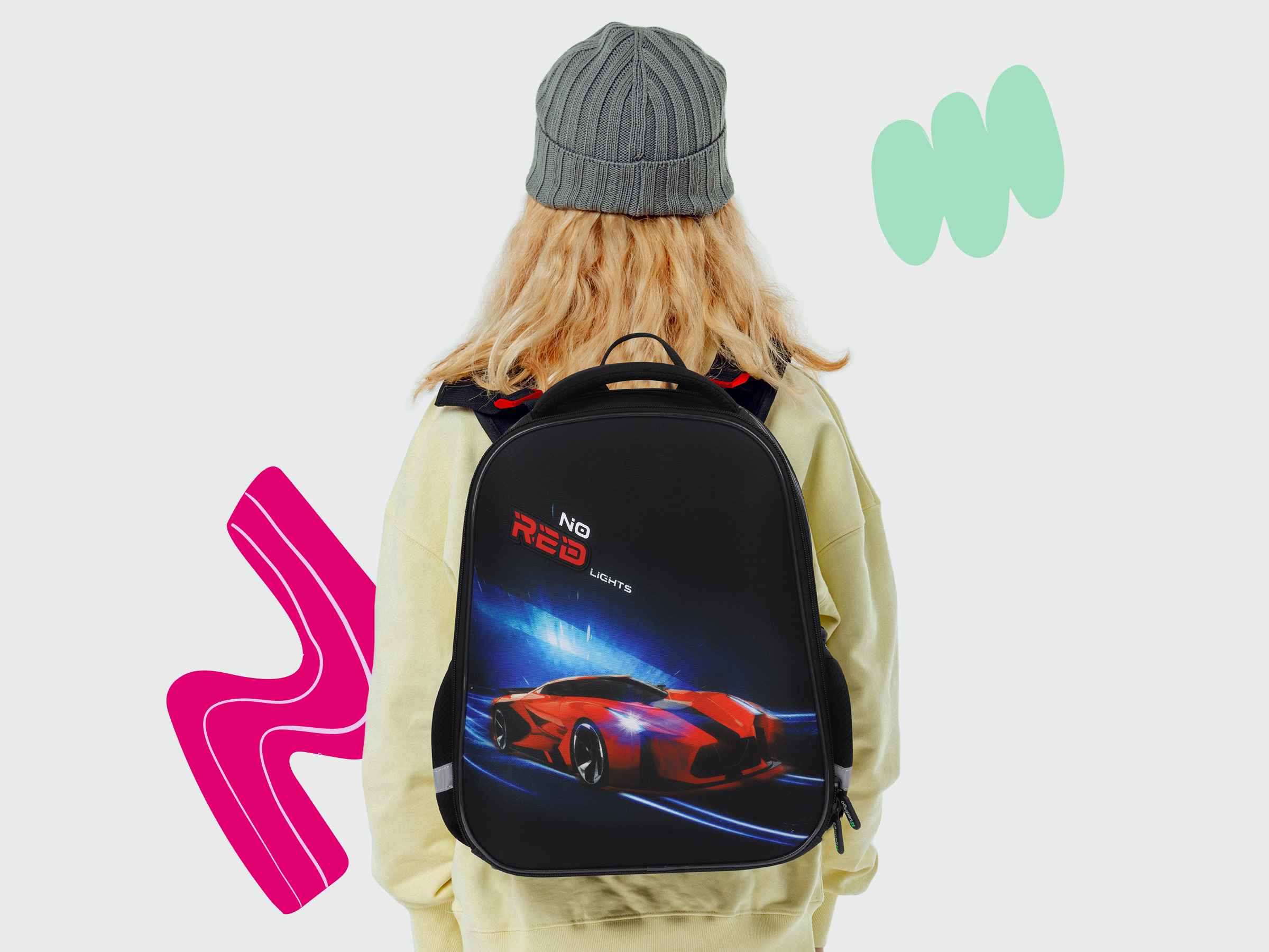 Ранец Berlingo Expert Mini "No red lights" 36*27*14см, 2 отделения, 2 кармана, анатомическая спинка