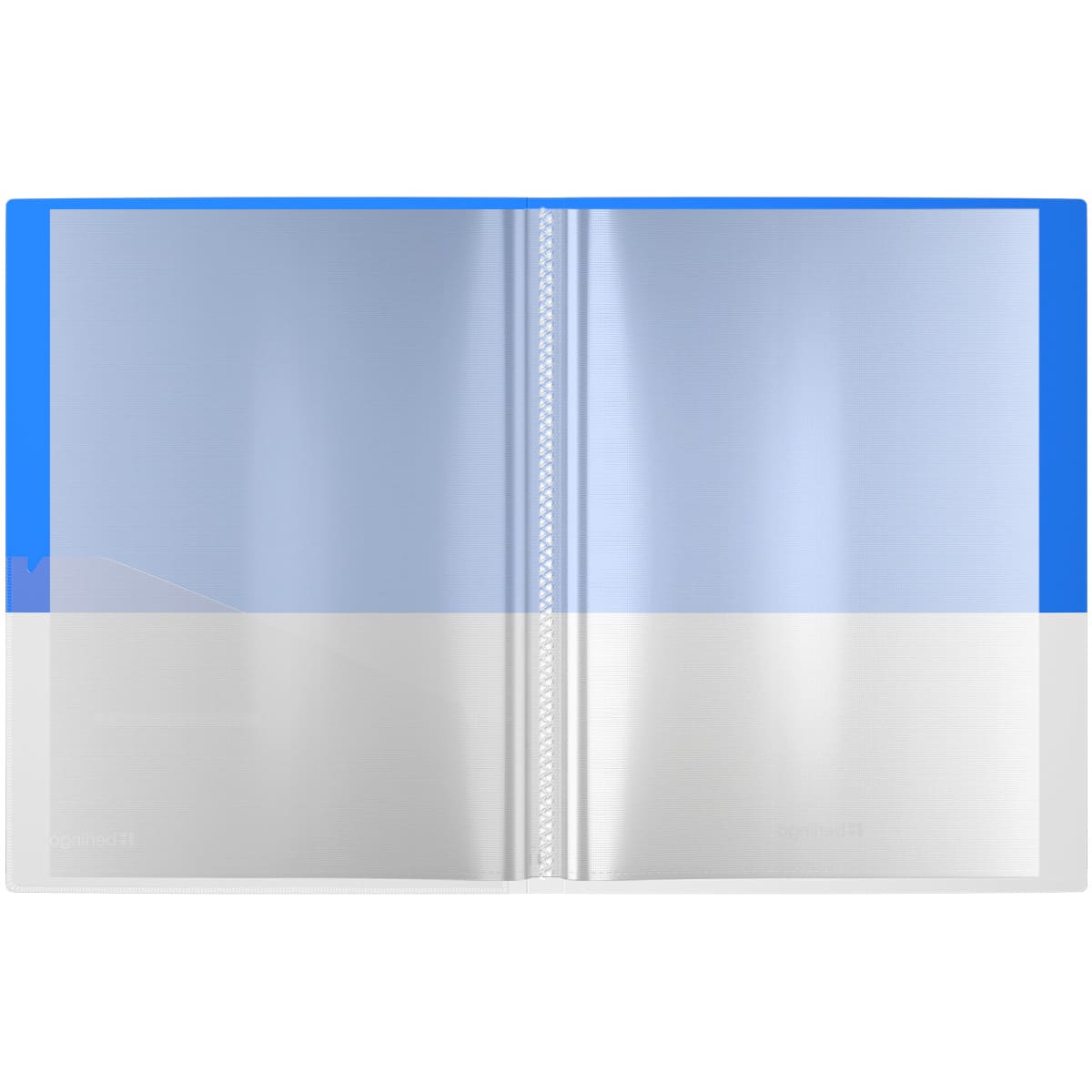 Папка с 20 вкладышами Berlingo "Semicolor" А4, 17мм, 700мкм, с внутр. карманом, голубая, софт-тач