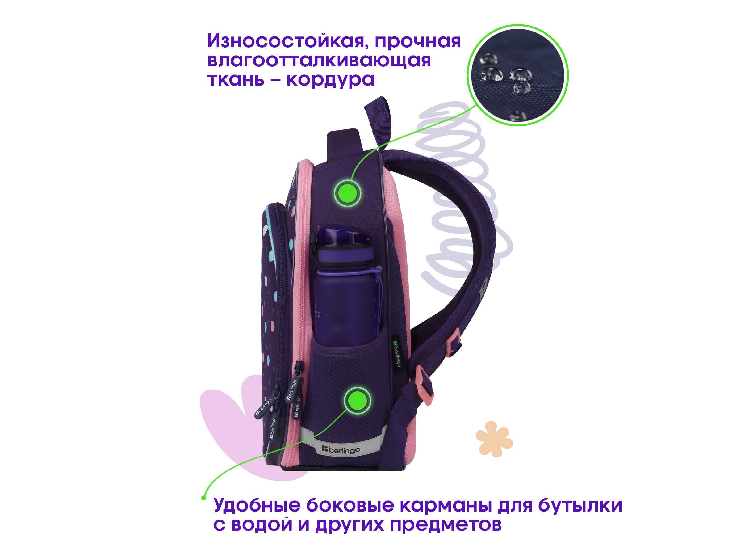 Ранец Berlingo Expert Plus "Colored dots" 38*29*15см, 2 отделения, 2 кармана, анатомическая спинка