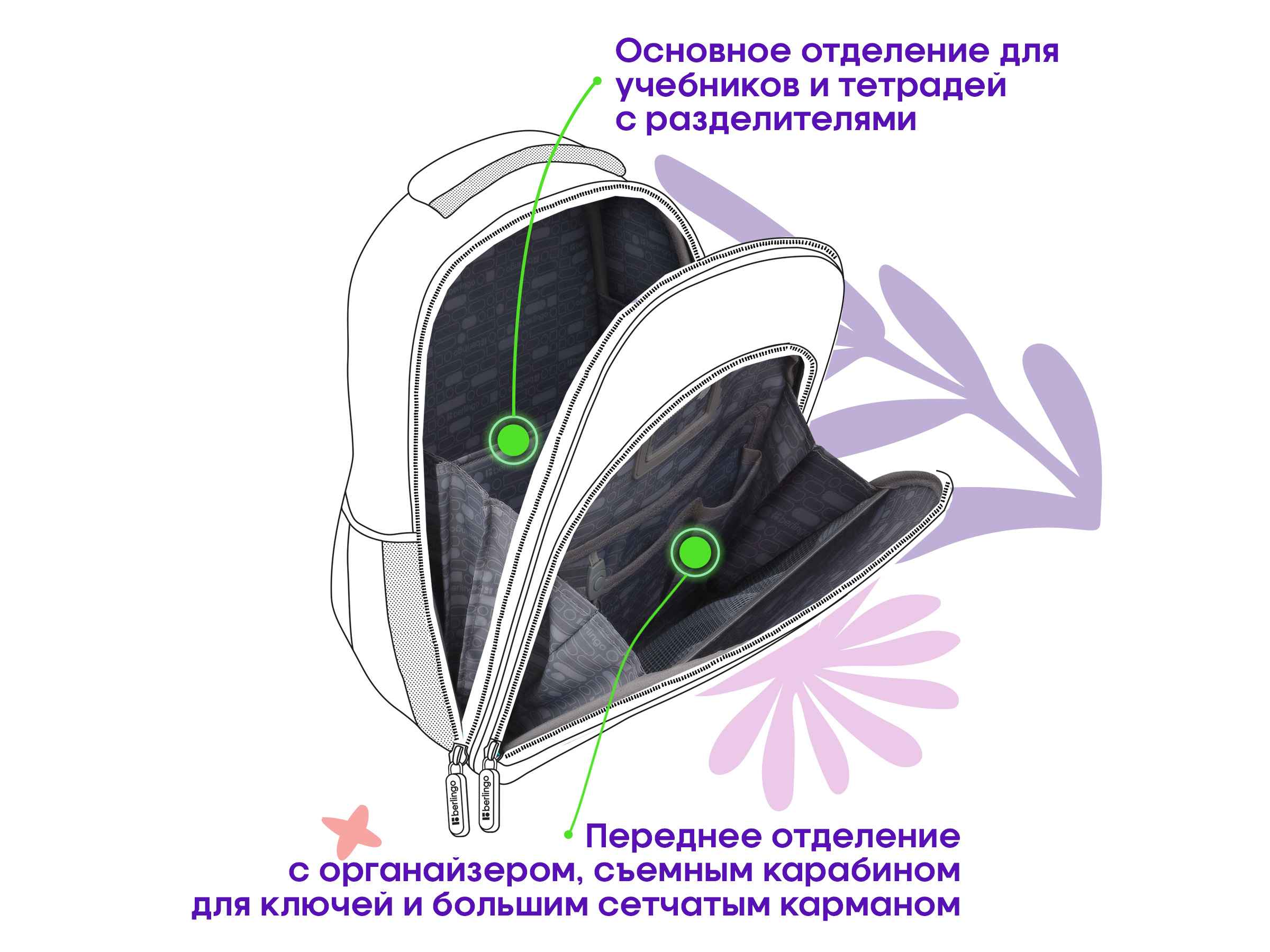 Ранец Berlingo Expert Plus "Colored dots" 38*29*15см, 2 отделения, 2 кармана, анатомическая спинка
