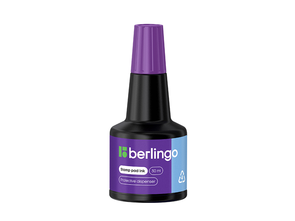 Штемпельная краска Berlingo, 30мл, фиолетовая