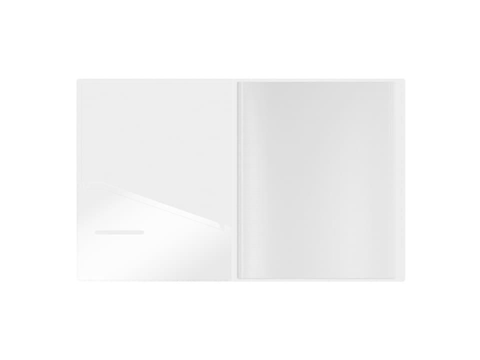 Папка с 60 вкладышами Berlingo "No Secret", 30мм, 700мкм, полупрозрачная, с внутр. карманом