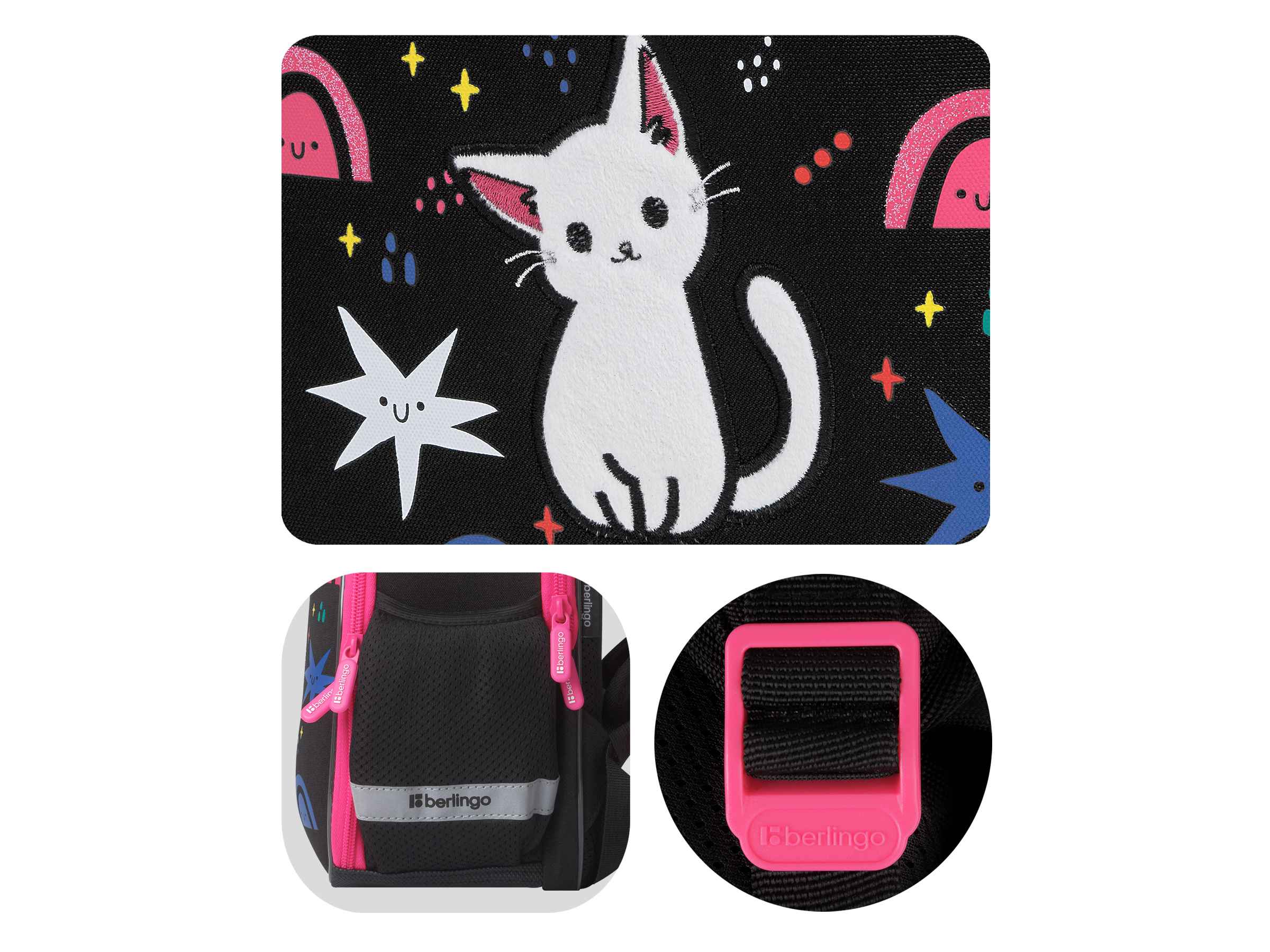 Ранец Berlingo Expert Mini "Funny colors" 36*27*14см, 2 отделения, 2 кармана, анатомическая спинка