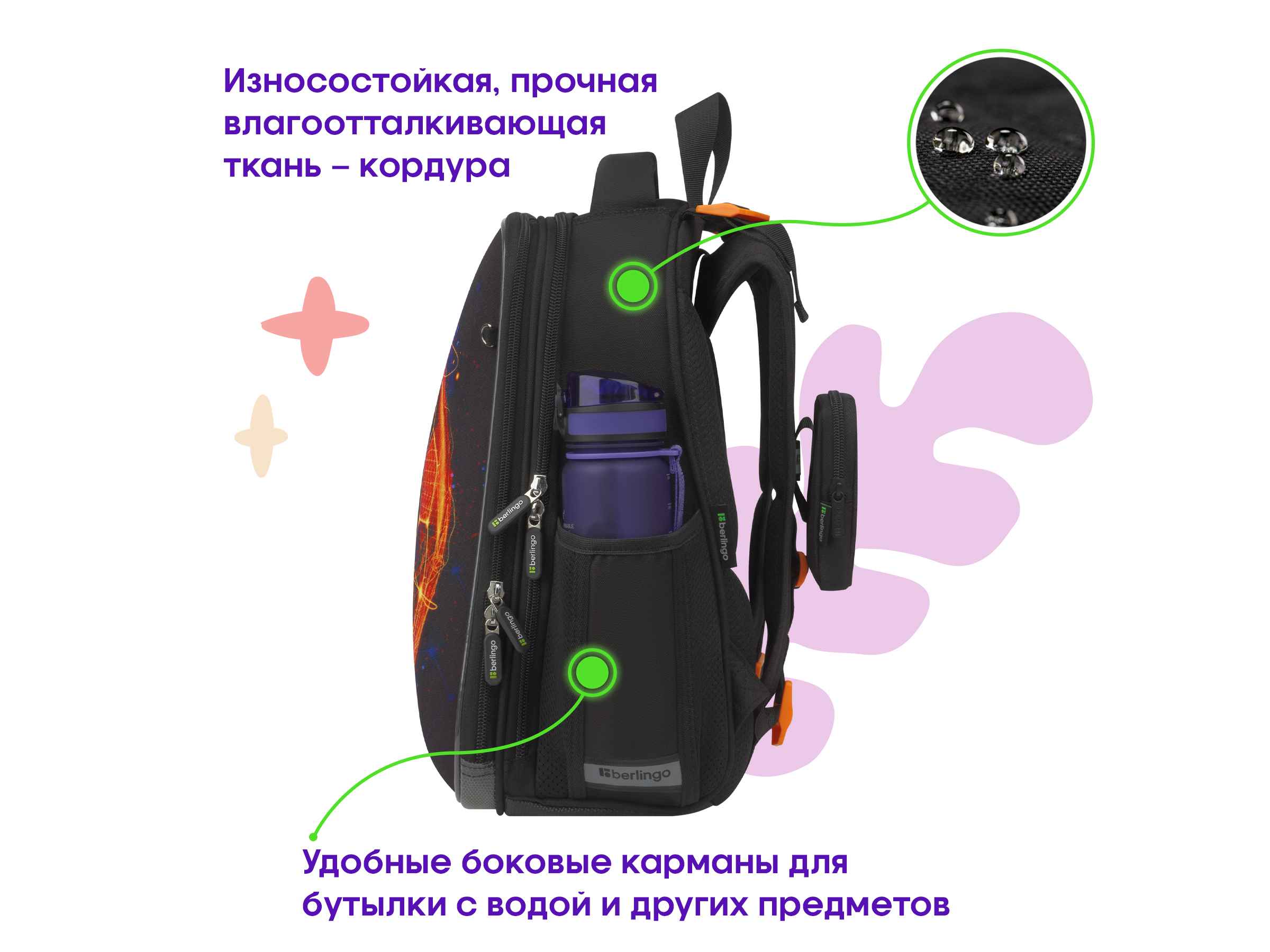 Ранец Berlingo Expert "Football winner" 37*28*16см, 2 отделения, 2 кармана, анатомическая спинка