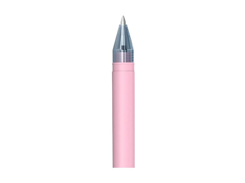 Ручка гелевая стираемая Berlingo "Haze" синяя, +2 сменных стержня, 0,5мм, прорезин. корпус, розовый корпус