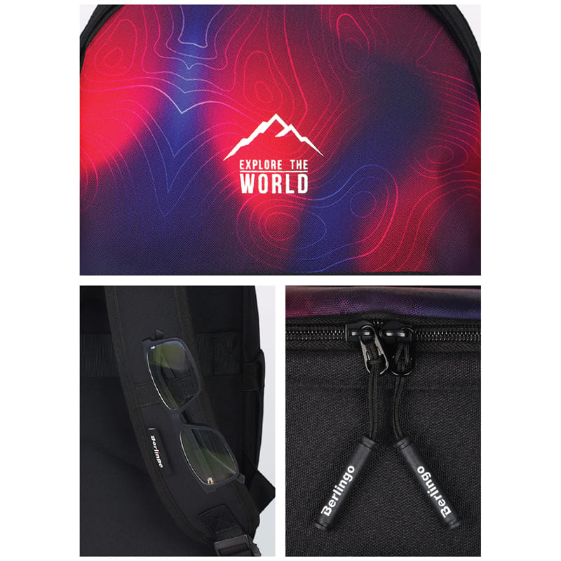 Рюкзак Berlingo Casual "Terrain" 39,5*27*13см, 1 отделение, 3 кармана, уплотненная спинка