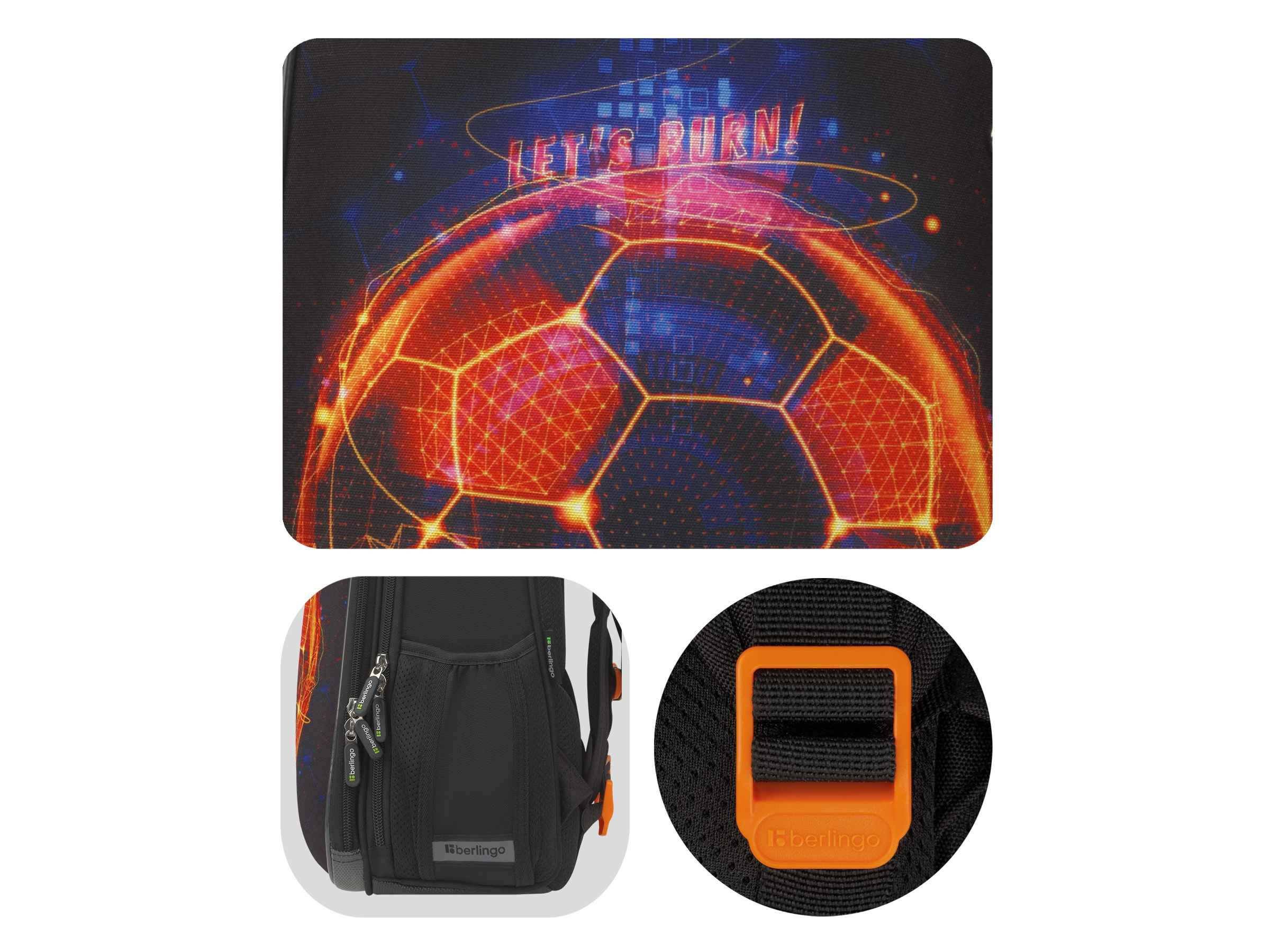 Ранец Berlingo Expert "Football winner" 37*28*16см, 2 отделения, 2 кармана, анатомическая спинка