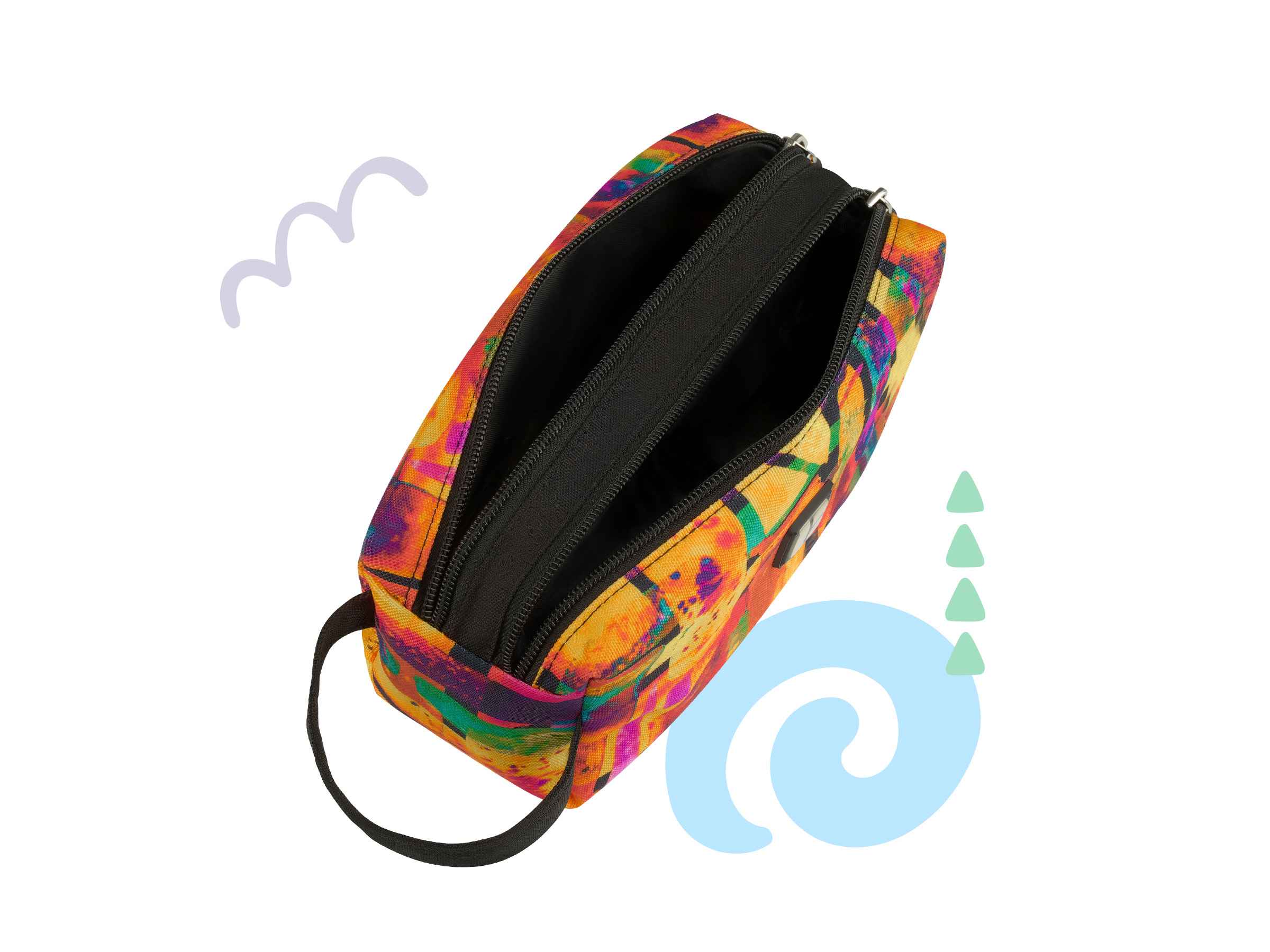 Пенал 2 отделения, 200*80*90 Berlingo "Fire", полиэстер