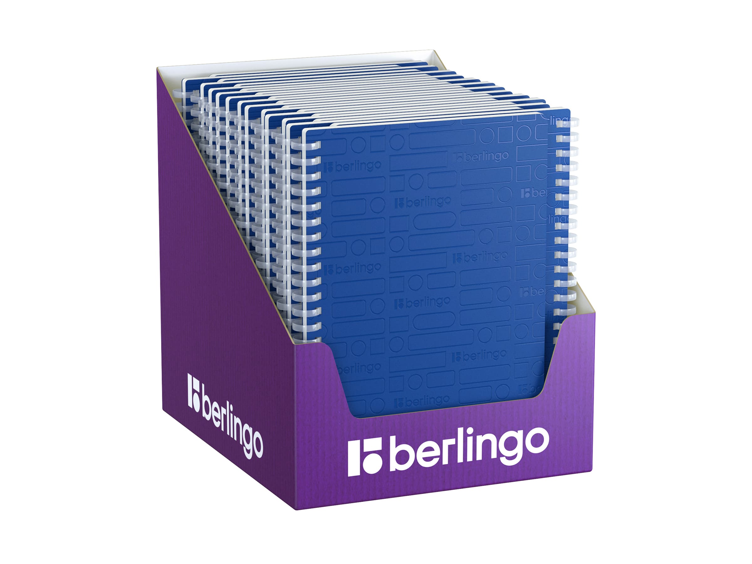 Бизнес-тетрадь A5, 80л., Berlingo "Your Way", клетка, на силиконовом гребне, 80г/м2, пластик обложка 600мкм, синяя