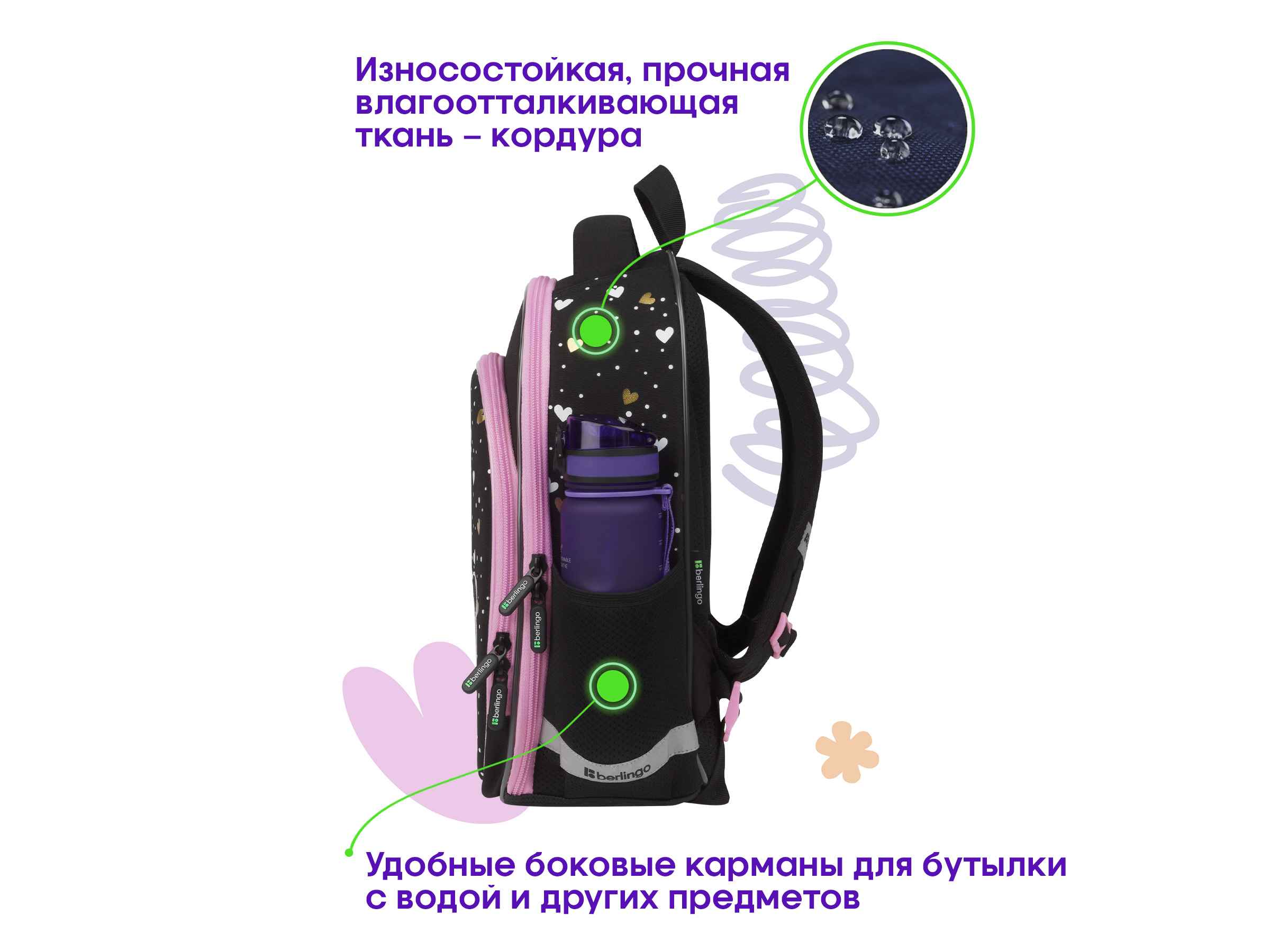 Ранец Berlingo Expert Plus "Cool panda" 38*29*15см, 2 отделения, 2 кармана, анатомическая спинка