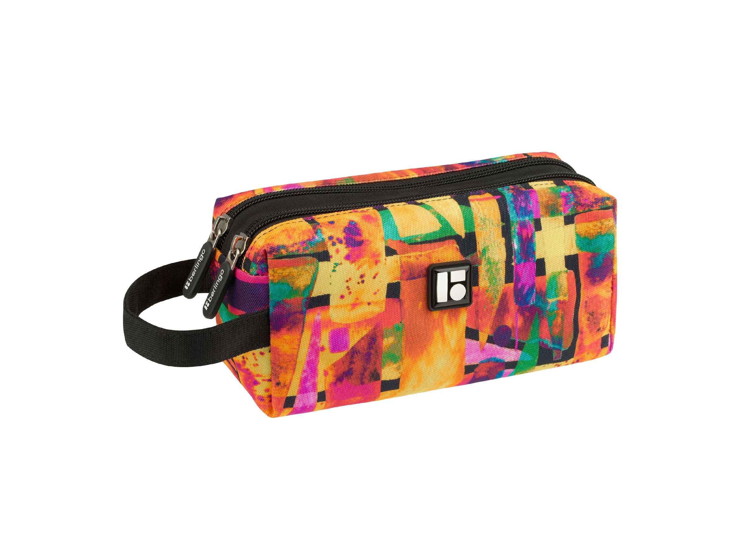 Пенал 2 отделения, 200*80*90 Berlingo "Fire", полиэстер