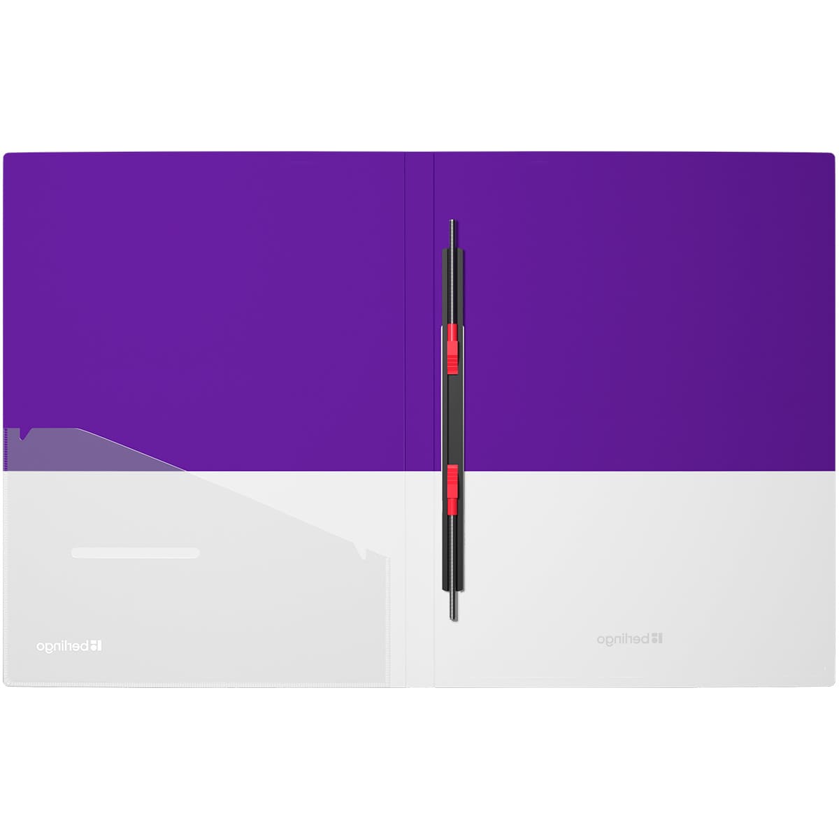 Папка с пружинным скоросшивателем Berlingo "Semicolor" А4, 17мм, 700мкм, с внутр. карманом, сиреневая, софт-тач