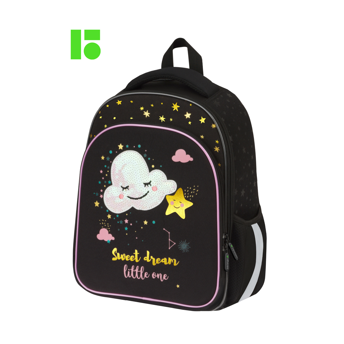 Ранец Berlingo Expert Plus "Little cloud" 38*29*15см, 2 отделения, 2 кармана, анатомическая спинка