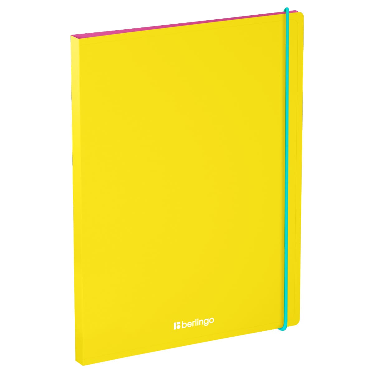 Папка с 30 вкладышами Berlingo "Raze" А4, 17мм, 600мкм, с внутр. карманом, желтая, софт-тач