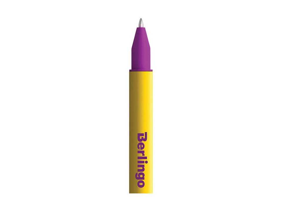Ручка гелевая Berlingo "Color Stick" черная, 0,5мм, корпус ассорти