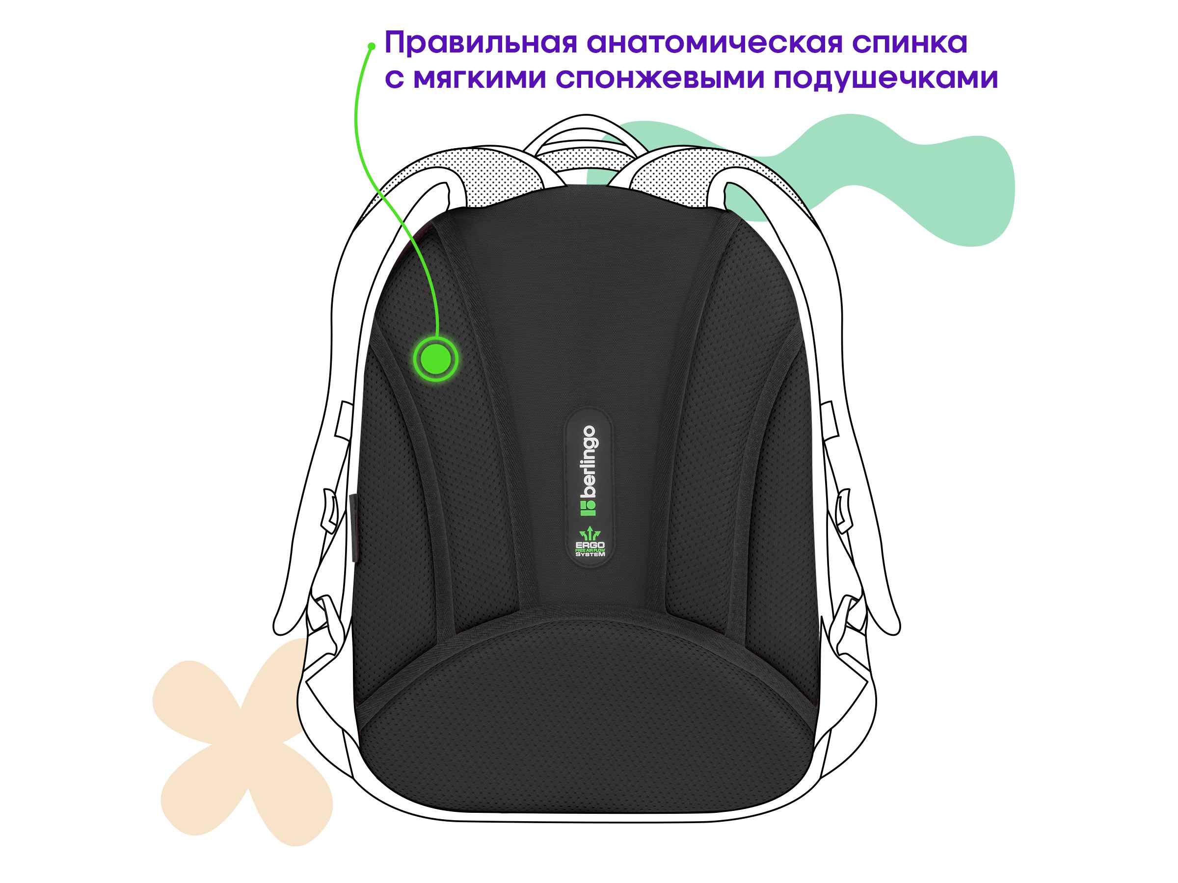 Ранец Berlingo Expert Mini "Explorer" 36*27*14см, 2 отделения, 2 кармана, анатомическая спинка